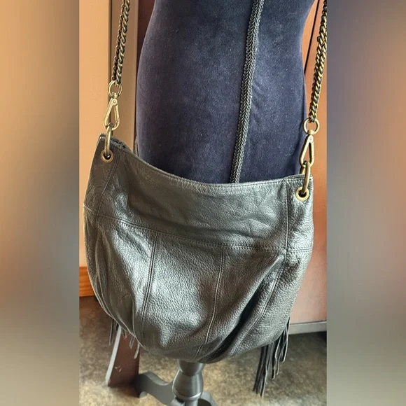 Rare vintage black pebbled leather and suede Liebeskind Berlin bag. Crossbody - Picture 5 of 16